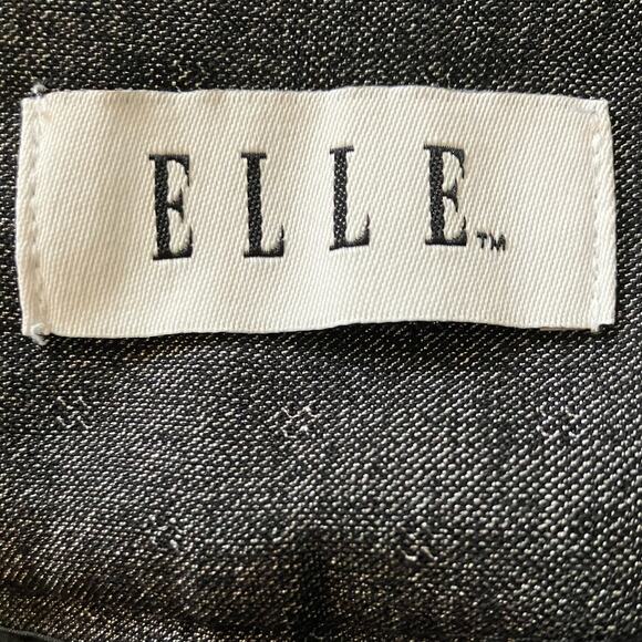 Elle Women's Grey Chambray Mid-Rise Straight Leg 34.5" Inseam Career Pants SZ 6L - Picture 6 of 10